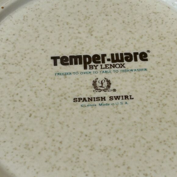 Lenox Temper-ware‎ Spanish Swirl 6.5” Bread Butter Plates 1970’s Set of 2 - Picture 6 of 8